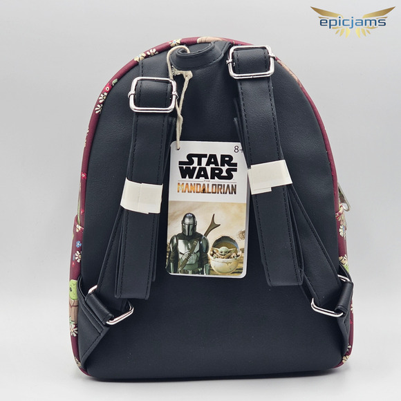 Loungefly Star Wars Baby Yoda Grogu Floral Mini Backpack